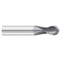 1" x 1 x 4 2 Flute Ball Nose  End Mill- Series 3215STB - Exact Tool & Supply
