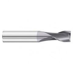 1" Dia. x 4 Overall Length 2-Flute Square End Solid Carbide SE End Mill-Round Shank-Center Cut-TiAlN - Exact Tool & Supply