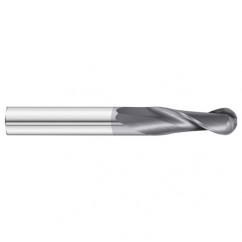 1" x 2 x 4-1/2 2 Flute Ball Nose  End Mill- Series 3215XL - Exact Tool & Supply