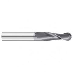 1" x 2 x 4-1/2 2 Flute Ball Nose  End Mill- Series 3215XL - Exact Tool & Supply