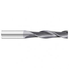 1/4 Dia. x 6 Overall Length 2-Flute Square End Solid Carbide SE End Mill-Round Shank-Center Cut-TiAlN - Exact Tool & Supply
