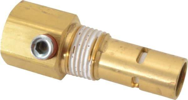 Conrader - 1/2 x 1/2" Brass Check Valve - In-Tank, FNPT x MNPT - Exact Tool & Supply