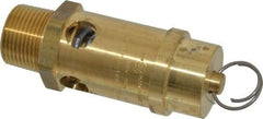 Conrader - 1" Inlet, ASME Safety Relief Valve - 150 Max psi, Brass, 1,244 Cubic' per Min - Exact Tool & Supply