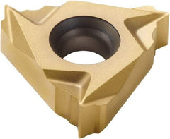 Seco - 16NL Internal Left Hand ISO Laydown Threading Insert - Grade CP300, TiAlN/TiN Coated Carbide, 9.53mm Inscribed Circle - Exact Tool & Supply
