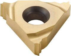 Seco - 11NR Internal Right Hand ISO Laydown Threading Insert - Grade CP500, TiAlN/TiN Coated Carbide, 6.35mm Inscribed Circle - Exact Tool & Supply