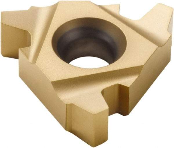 Seco - 16EL External Left Hand 10 Acme Laydown Threading Insert - Grade CP500, TiAlN/TiN Coated Carbide, 9.53mm Inscribed Circle - Exact Tool & Supply