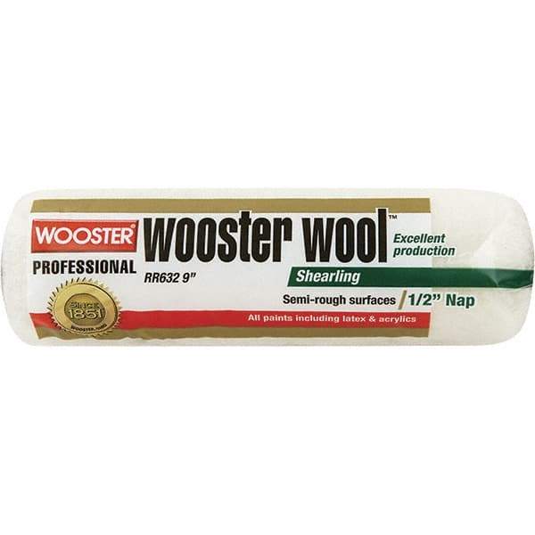 Wooster Brush - 1/2" Nap, 14" Wide Paint Roller - Semi-Rough Texture, Synthetic Knit - Exact Tool & Supply