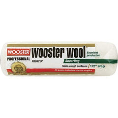 Wooster Brush - 1/2" Nap, 14" Wide Paint Roller - Semi-Rough Texture, Synthetic Knit - Exact Tool & Supply