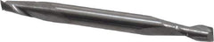 SGS - 5/32", 5/16" LOC, 3/16" Shank Diam, 2" OAL, 2 Flute, Solid Carbide Square End Mill - Double End, Uncoated, Spiral Flute, 30° Helix, Centercutting, Right Hand Cut, Right Hand Flute, Series 15 - Exact Tool & Supply