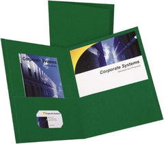 OXFORD - 8-1/2" Long x 11" Wide Pocket - Hunter Green - Exact Tool & Supply