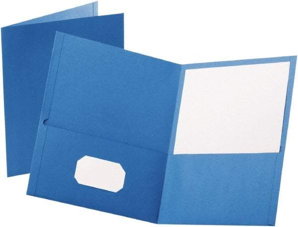 OXFORD - 8-1/2" Long x 11" Wide Pocket - Light Blue - Exact Tool & Supply
