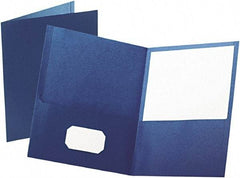 OXFORD - 8-1/2" Long x 11" Wide Pocket - Blue - Exact Tool & Supply