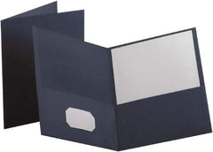 OXFORD - 8-1/2" Long x 11" Wide Pocket - Dark Blue - Exact Tool & Supply