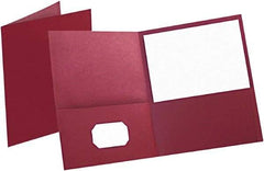 OXFORD - 8-1/2" Long x 11" Wide Pocket - Burgundy - Exact Tool & Supply