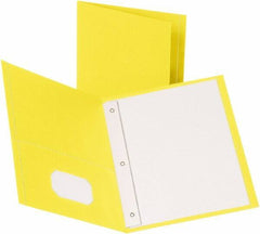 OXFORD - 8-1/2" Long x 11" Wide Pocket - Yellow - Exact Tool & Supply