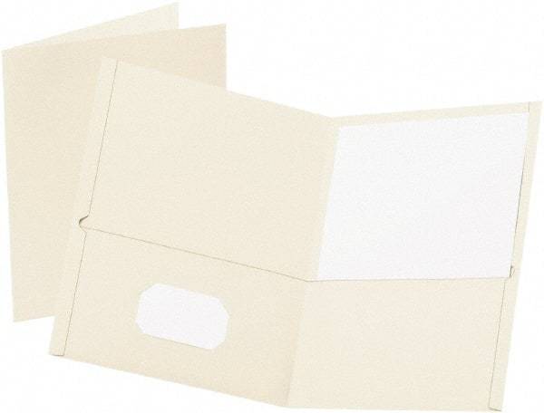 OXFORD - 8-1/2" Long x 11" Wide Pocket - White - Exact Tool & Supply