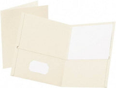 OXFORD - 8-1/2" Long x 11" Wide Pocket - White - Exact Tool & Supply