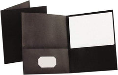 OXFORD - 8-1/2" Long x 11" Wide Pocket - Black - Exact Tool & Supply