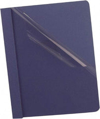 OXFORD - 11" Long x 8" Wide Report Cover - Dark Blue - Exact Tool & Supply