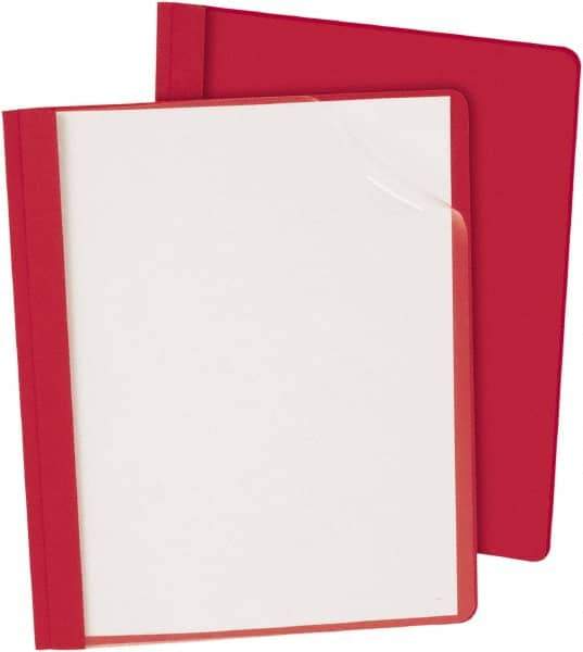 OXFORD - 11" Long x 8" Wide Report Cover - Red - Exact Tool & Supply