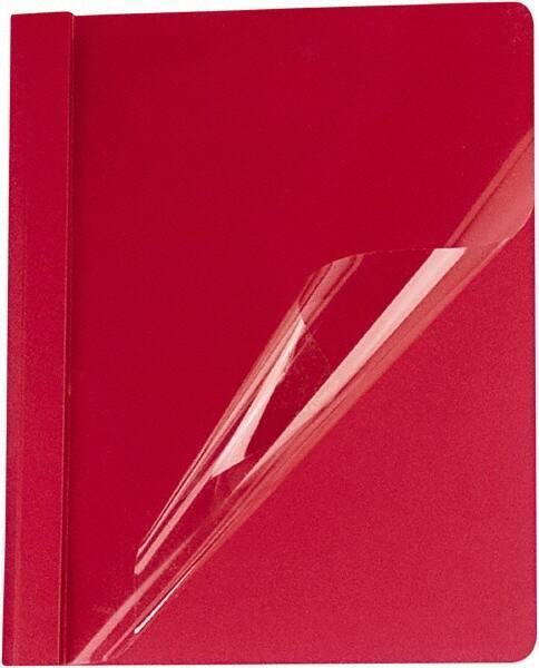 UNIVERSAL - 11" Long x 8" Wide Report Cover - Red - Exact Tool & Supply