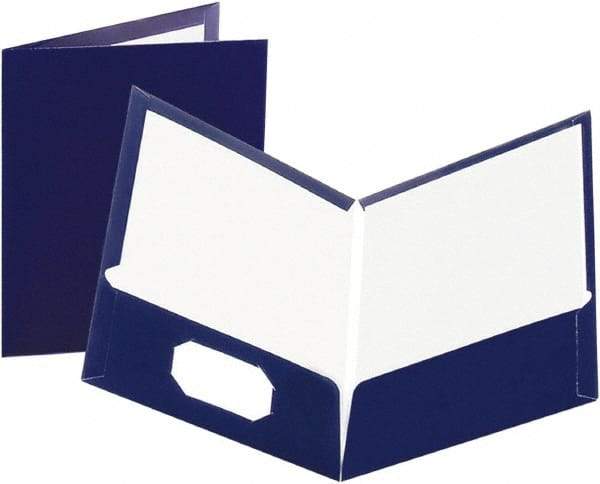 OXFORD - 8-1/2" Long x 11" Wide Pocket - Navy - Exact Tool & Supply