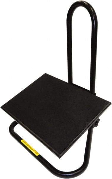 ShopSol - 20" Wide, 20" High Foot Rest - Black - Exact Tool & Supply