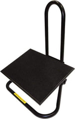 ShopSol - 20" Wide, 20" High Foot Rest - Black - Exact Tool & Supply