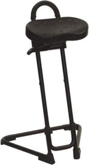 ShopSol - Swivel & Adjustable Stools Type: Sit-Stand Stool Base Type: Tubular Steel - Exact Tool & Supply