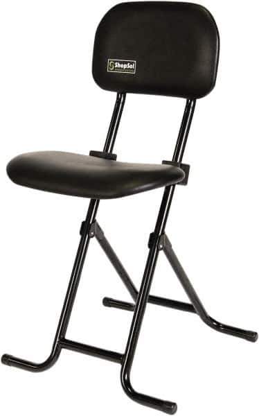 ShopSol - Swivel & Adjustable Stools Type: Sit-Stand Stool Base Type: Tubular Steel - Exact Tool & Supply