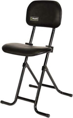 ShopSol - Swivel & Adjustable Stools Type: Sit-Stand Stool Base Type: Tubular Steel - Exact Tool & Supply