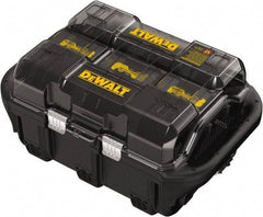 DeWALT - 40 Volt, 6 Battery Lithium-Ion Power Tool Charger - 1 hr & 30 min to Charge, AC Wall Outlet Power Source - Exact Tool & Supply