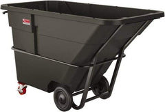 Suncast - 1,400 Lb Load Capacity, 43 Bushels, 2 Cu Yd, Polyethylene Tilt Truck - 47.4" Wide x 86" Long x 50.1" High, Matte Gray - Exact Tool & Supply