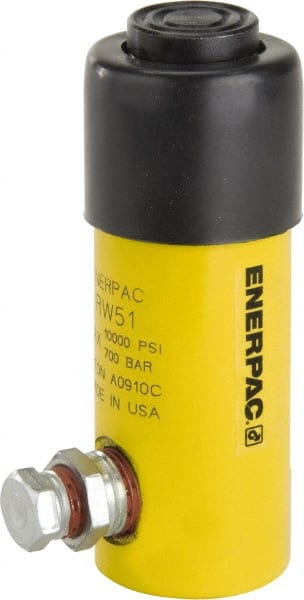 Enerpac - 1.01" Stroke, 2.5 Ton Portable Hydraulic Universal Cylinder - Exact Tool & Supply