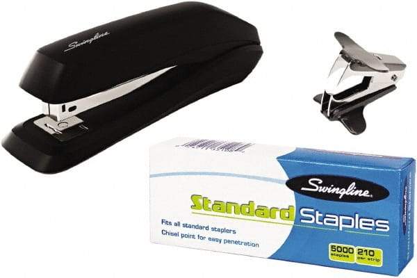 Swingline - 15 Sheet Full Strip Desktop Stapler - Black - Exact Tool & Supply