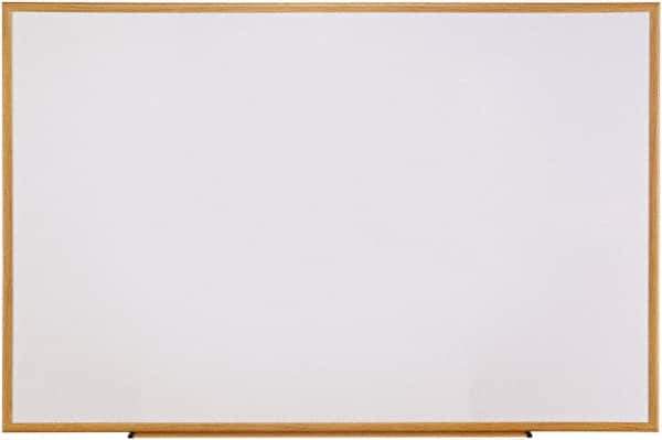 Universal One - 48" High x 72" Wide Dry Erase - Melamine, Includes Mounting Kit - Exact Tool & Supply
