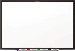 Quartet - 24" High x 36" Wide Dry Erase - Melamine, Includes Dry-Erase Marker & Mounting Hardware - Exact Tool & Supply