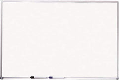 Mead - 48" High x 72" Wide Dry Erase - Melamine, Includes Mounting Kit - Exact Tool & Supply