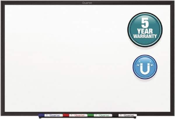 Quartet - 48" High x 72" Wide Magnetic Dry Erase Board - Steel, Includes Dry-Erase Marker & Mounting Kit - Exact Tool & Supply