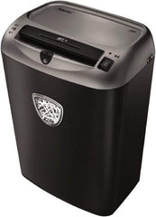 FELLOWES - 7/32" Strip, 14 Sheet Strip Cut Personal Shredder - 15-11/16" Long x 11-5/16" Wide x 18-13/16" High, Level 2 Security, 7 Gal Wastebasket - Exact Tool & Supply