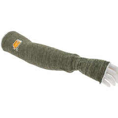 Value Collection - Sleeves; Type: Cut Resistant; Flame Resistant ; Material: Aramid ; Thumb Hole: Yes ; Closures: Knit Wrist ; Length (Inch): 18 ; Size: Large - Exact Tool & Supply