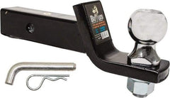 Buyers Products - 2" Ball Diam, 5-3/4" Shank Length, Hitch Ball - 2" Shank Diam, 5,000 Lb Capacity, Black Powder-Coated - Exact Tool & Supply