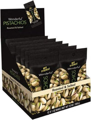 Paramount Farms - Nuts - Wonderful Pistachios, Roasted & Salted, 1 oz Pack, 12/Box - Exact Tool & Supply