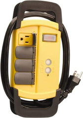 Woods PRO - 4 Outlets, 125 Volts, 15 Amps, 6' Cord, Power Outlet Strip - Keyhole Mount, 5-15 NEMA Configuration, 10-1/4" Strip, cULus - Exact Tool & Supply