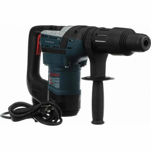 Bosch - 120 Volt 1-9/16" Keyless Chuck Electric Rotary Hammer - 0 to 3,600 BPM, 0 to 350 RPM - Exact Tool & Supply