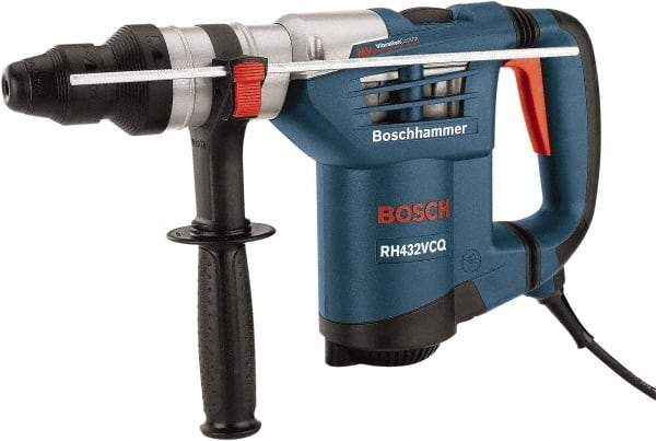 Bosch - 120 Volt 1-1/4" Keyless Chuck Electric Rotary Hammer - 0 to 3,600 BPM, 0 to 750 RPM, Reversible - Exact Tool & Supply