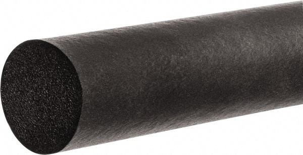 Value Collection - 10' Long, Buna-N Foam Cord - 1" Diam, Black - Exact Tool & Supply