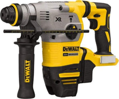 DeWALT - 20 Volt 1-1/8" SDS Plus Chuck Cordless Rotary Hammer - 0 to 4,480 BPM, 0 to 1,500 RPM, Reversible - Exact Tool & Supply
