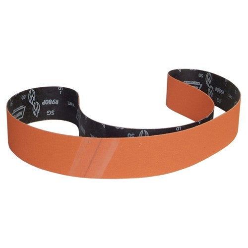 3″ × 90″ SG Blaze R980P Narrow Belt 36 Grit Ceramic Alumina - Exact Tool & Supply