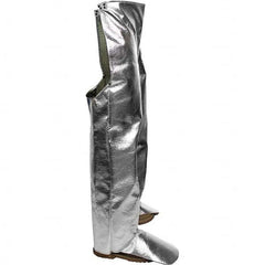 National Safety Apparel - Size Universal Silver Aluminized OPF & ParaAramid High Heat Chaps - Exact Tool & Supply